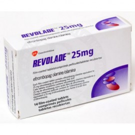 Изображение препарта из Германии: Револейд Revolade 25 мг/14 таблеток